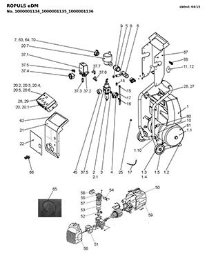 компоновочная схема для промывочного компрессора ropuls edm