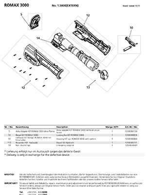 компоновочная схема для romax 3000/3000 ac (ромакс 3000/3000 ас)