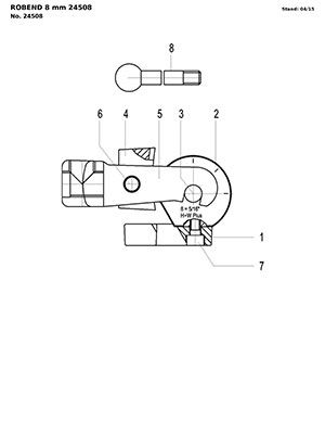 компоновочная схема для универсального трубогиба robend 8 мм