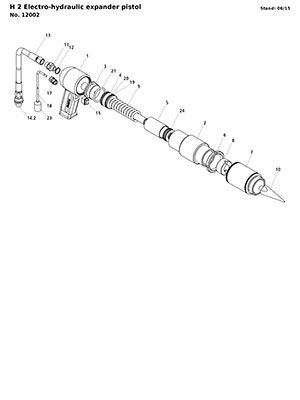 компоновочная схема для гидравлической установки для экспандирования н 600