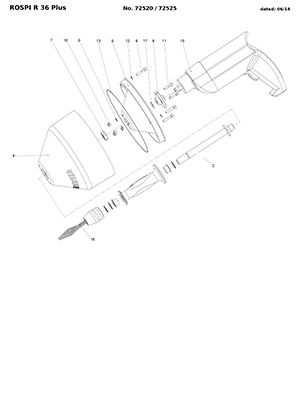 компоновочная схема для электрического прочистного устройства с электрическим приводом rospi r36 plus
