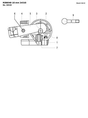 компоновочная схема для универсального трубогиба robend 10 мм