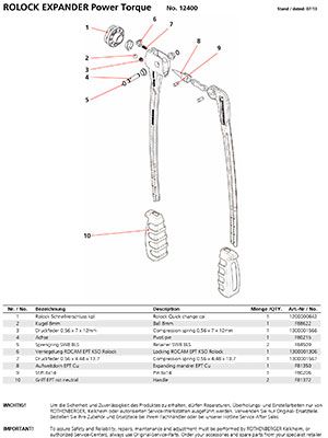 компоновочная схема для экспандера roloc power torque (ролок пауэр торк)