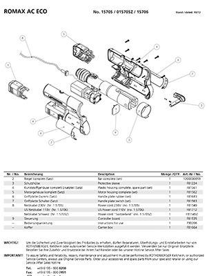 компоновочная схема для romax ac eco (ромакс ас эко)