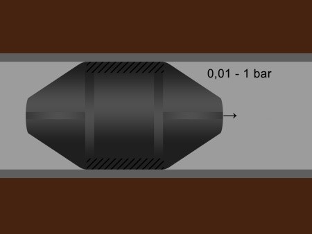 Пневматическое заглущающее перекрытие LAMPE тип 1-200, применение Пневматическое заглущающее перекрытие LAMPE тип 1-200, применение